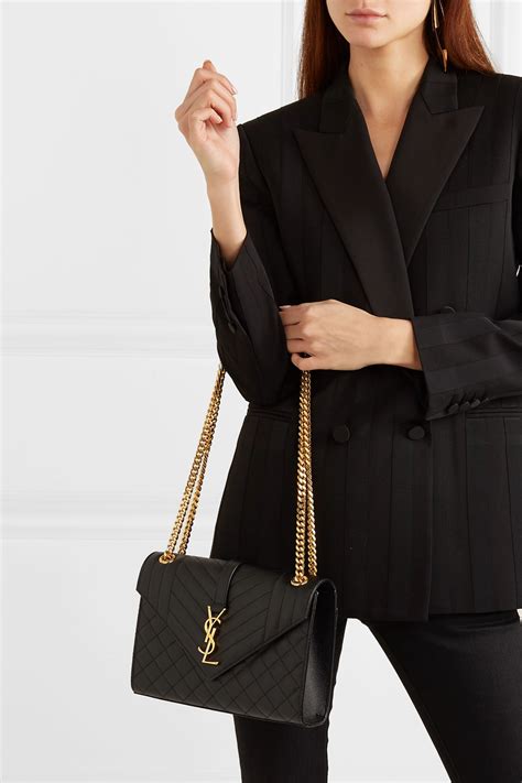 all black ysl|YSL black cross body bag.